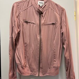 NWOT MINE Women's Mauve Bomber Jacket